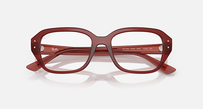 Ray-Ban Eyeglasses Unisex Shea Optics Bio-based Prescription - Havana Frame Clear Lenses 53-18 Polarized