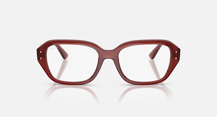 Ray-Ban Eyeglasses Unisex Shea Optics Bio-based Prescription - Havana Frame Clear Lenses 53-18 Polarized