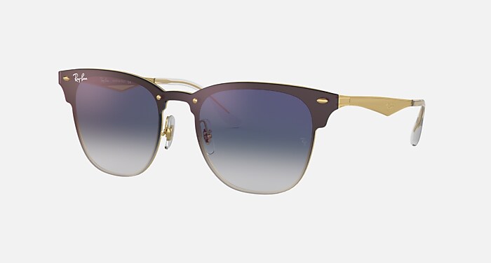 BLAZE CLUBMASTER Sunglasses in Gold and Blue - RB3576N | Ray-Ban®