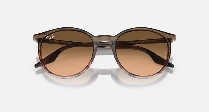 RB2204 Sunglasses in Striped Brown & Red and Pink/Black