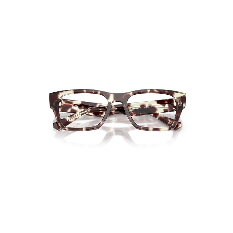 Ray Ban Rb5448 Optics Eyeglasses Havana Blue Frame Clear Lenses Polarized 53-19 In Blue