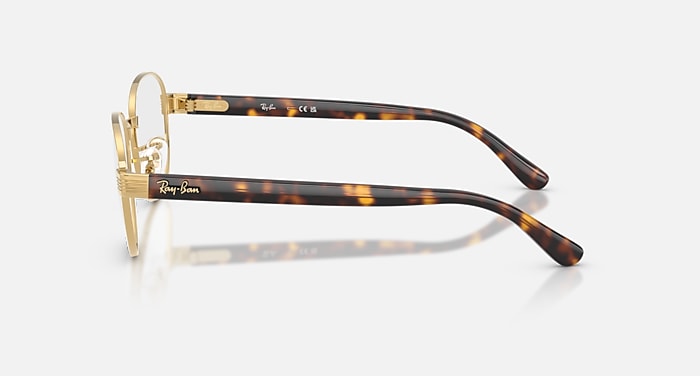 Ray-Ban Eyeglasses Unisex Rb6543 Optics Prescription - Havana Grey Frame Clear Lenses 54-20 Polarized