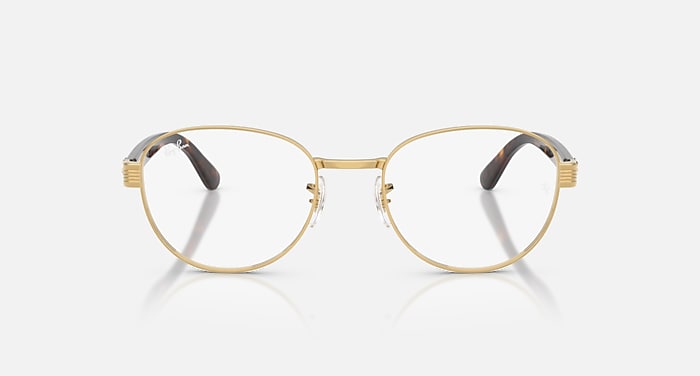 Ray-Ban Eyeglasses Unisex Rb6543 Optics Prescription - Havana Grey Frame Clear Lenses 54-20 Polarized