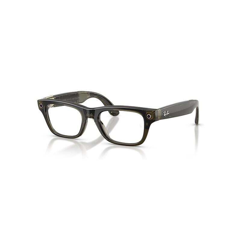 Ray-Ban Meta Optics (gen 2) Transparent Dark Olive Frame Demo Lens Prescription AI Glasses