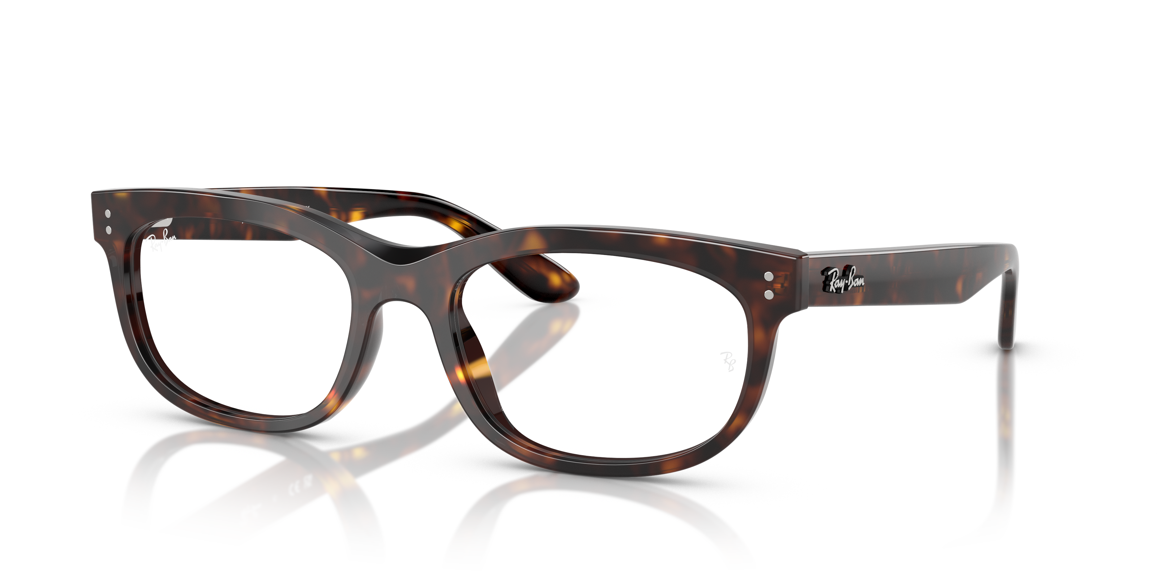 BALORETTE OPTICS Polished Havana Frame Clear Lenses 54-19