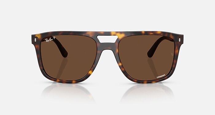 レイバン サングラス RB2213CH 901/K8 58mm ブラック RB2213CH CHROMANCE Sunglasses in Havana and Polar Brown