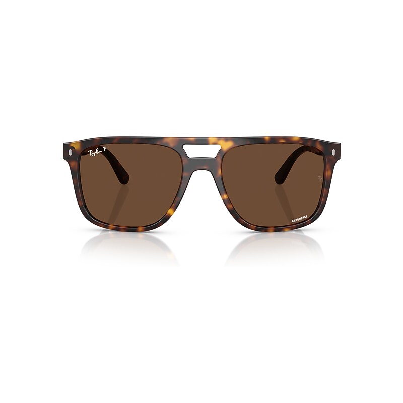 Ray Ban Rb2213ch Chromance Sonnenbrillen Havana Fassung Braun Glas Polarisiert 55-20 In Havana
