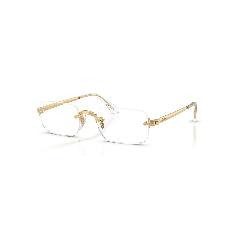 Ray-Ban Eyeglasses Unisex Rb3928v Optics By A$ap Rocky - Arista Gold Frame Clear Lenses Polarized 54-20