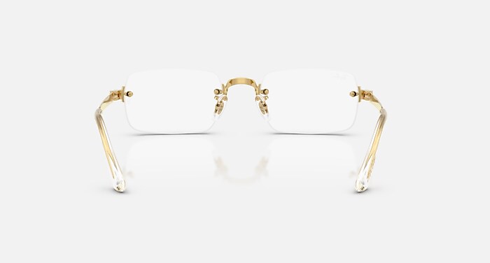レイバン　オプチカルフレーム　ゴールド レイバン公式ストア】 Ray-Ban® FRANK OPTICS メガネ | ゴールド