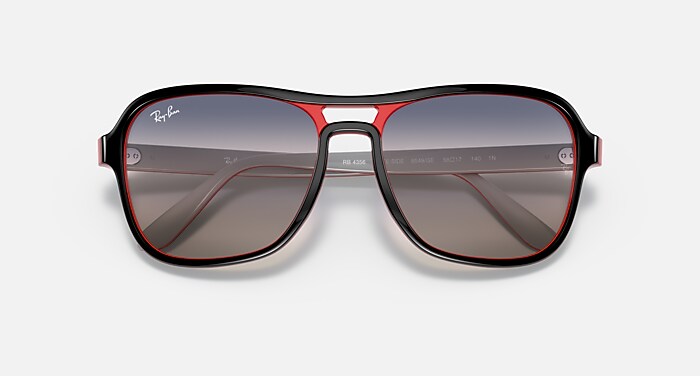 STATE SIDE BI-GRADIENT Sunglasses in Black and Pink/Blue  display picture 1