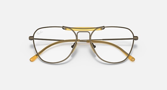 RB8064 TITANIUM OPTICS Eyeglasses with Antique Gold Frame 