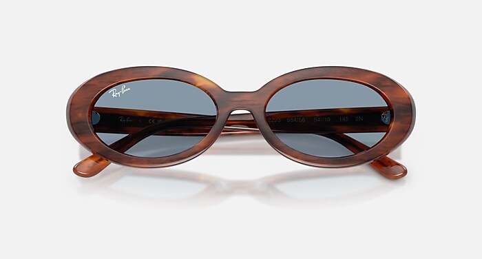 RB2223 Sunglasses in Striped Havana and Blue - RB2223 | Ray-Ban® US