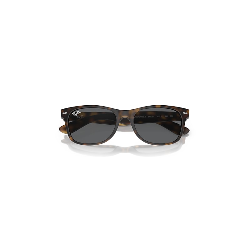 Ray-Ban New Wayfarer Classic Sunglasses Havana Frame Grey Lenses 52-18