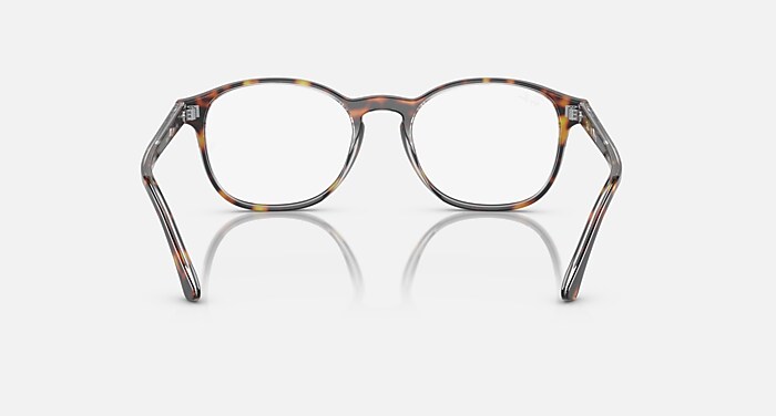 Ray-Ban Eyeglasses Unisex Rb5417 Optics Prescription - Havana On Transparent Frame Clear Lenses 52-19 Polarized