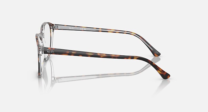 Ray-Ban Eyeglasses Unisex Rb5417 Optics Prescription - Havana On Transparent Frame Clear Lenses 52-19 Polarized