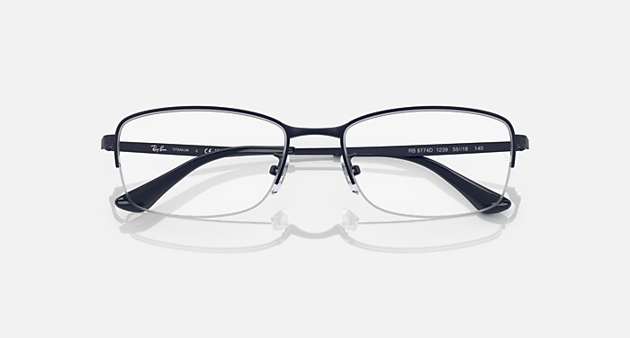 Ray-Ban サングラス ブルー レンズ レイバン公式ストア】 Ray-Ban® RB8774 OPTICS メガネ | ブルー