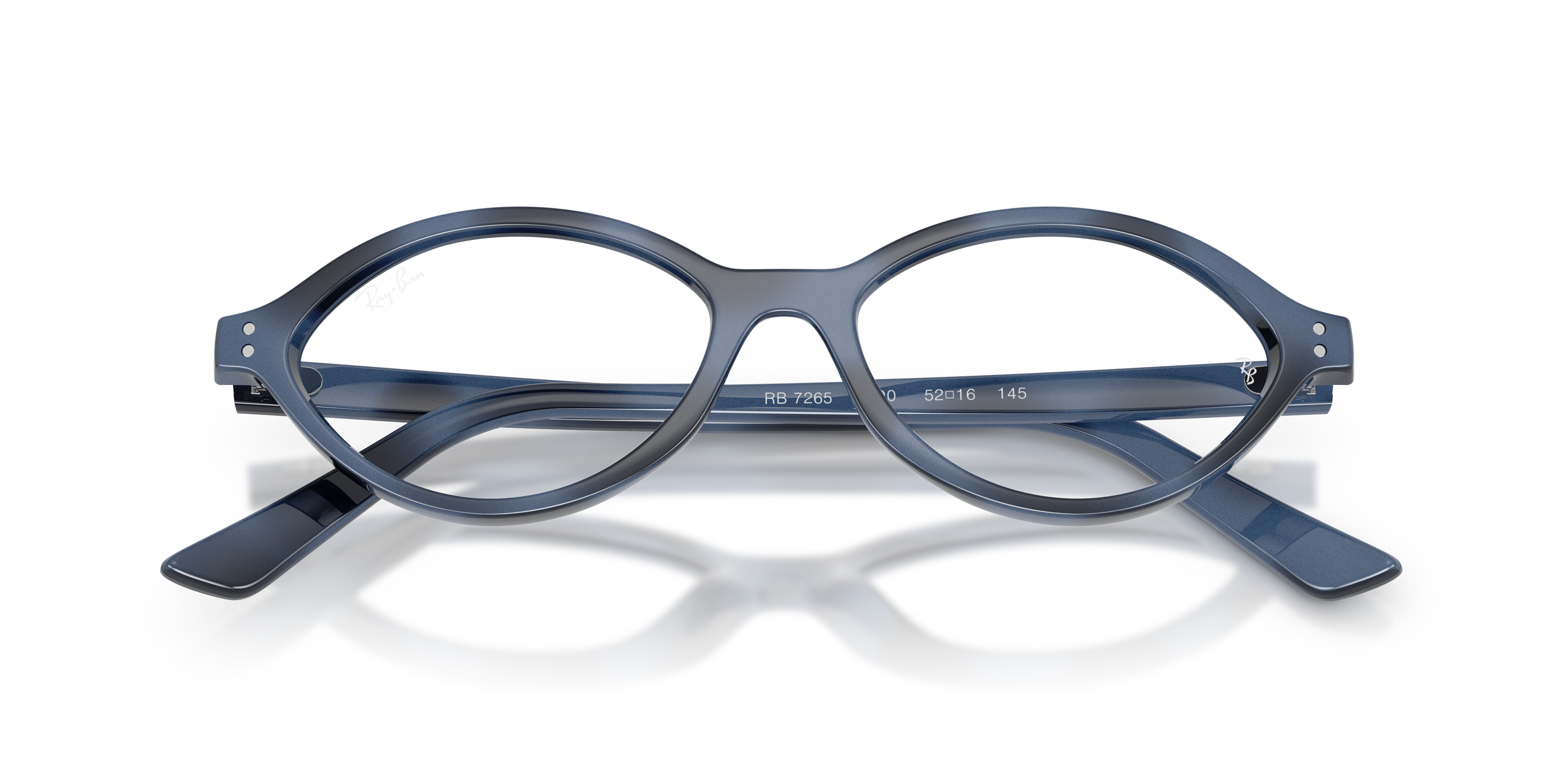 Ray-Ban Romy Optics Bio-based Eyeglasses Blue Havana Frame Clear Lenses Polarized 54-16 176$