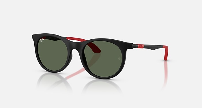 RB9082S KIDS Sunglasses in Matte Black and Dark Green RB9082S