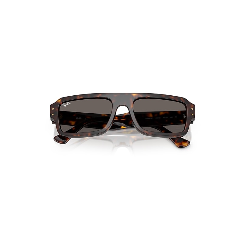 Ray Ban Lukas Bio-based Sunglasses Havana Frame Grey Lenses 53-20 In Havana