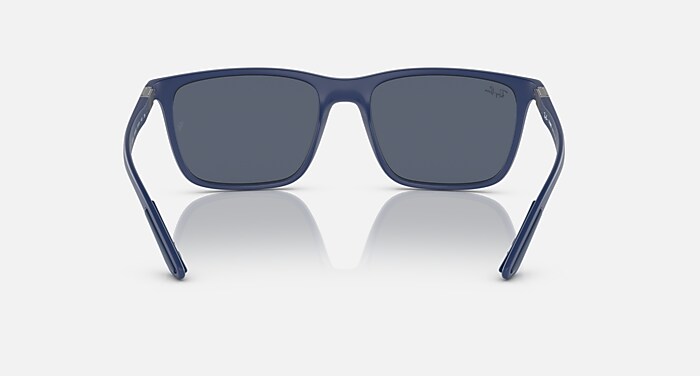 Ray-Ban Sunglasses Man Rb4385 - Blue Frame Grey Lenses 58-18
