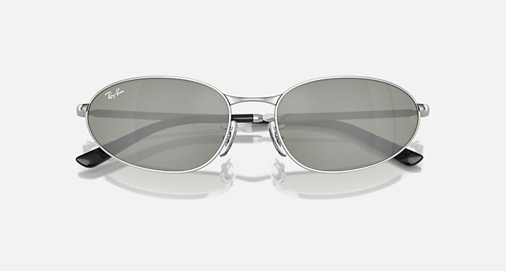 Ray-Ban Sunglasses Unisex Rb3734 - Silver Frame Green Lenses 59-18