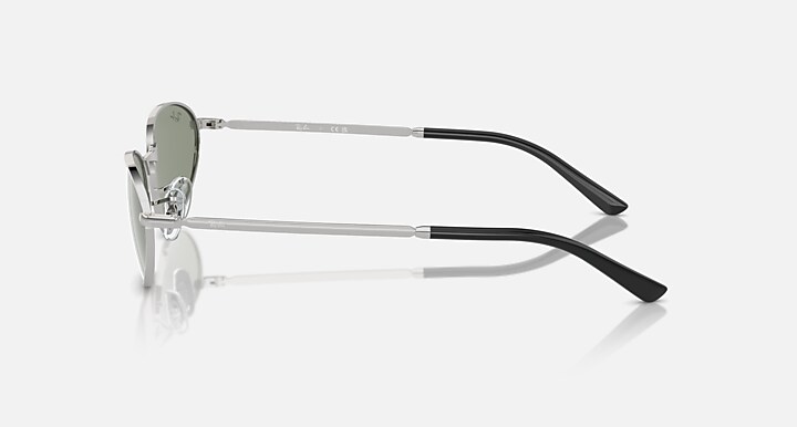 Ray-Ban Sunglasses Unisex Rb3734 - Silver Frame Green Lenses 59-18