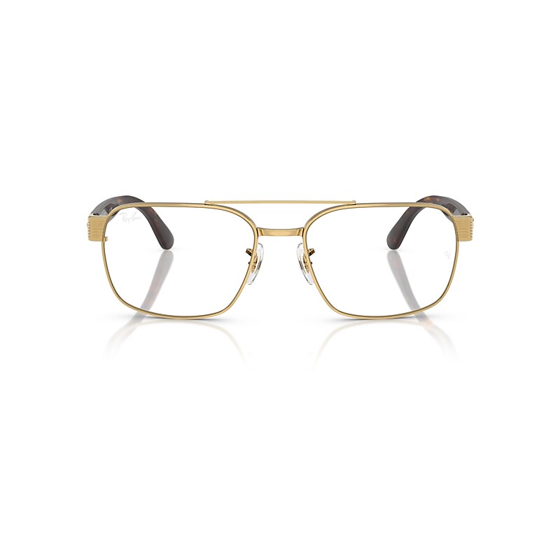 Ray Ban Rb3751v Optics Eyeglasses Havana Frame Clear Lenses Polarized 56-17 In Havana