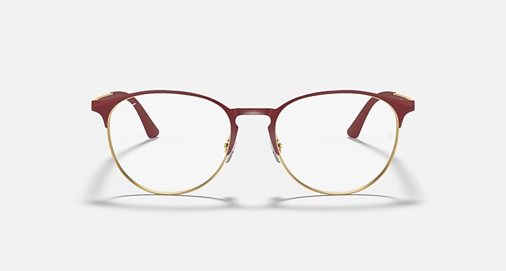 Ray-Ban Eyeglasses Unisex Rb6375 Optics Prescription - Black/rubber Black Frame Clear Lenses 55-18