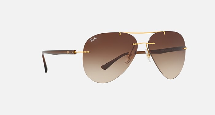RB8058 Sunglasses in Gold and Brown Gradient - RB8058 | Ray-Ban®