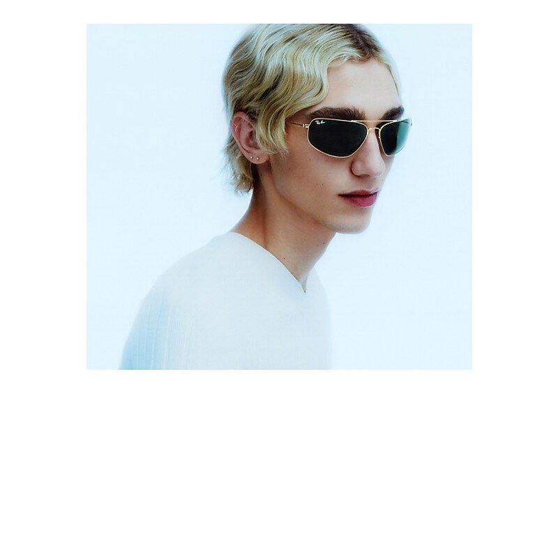 Ray-Ban RB3780, Arista Gold Sunglasses Green lenses, Mojo Glasses - Image 5