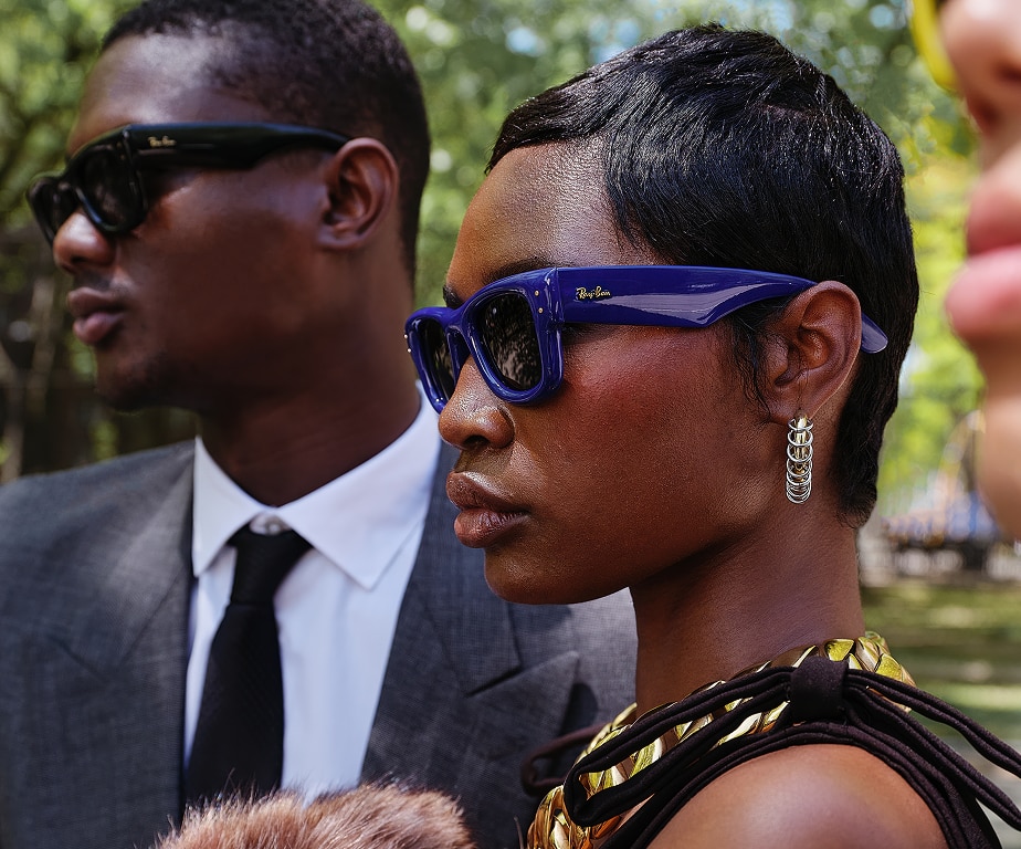 Ray-Ban Wayfarer Puffer X ASAP Polished Black Sunglasses RB4940 WAYFARER PUFFER Sunglasses in Black and Ultra Black - RB4940  main image 4