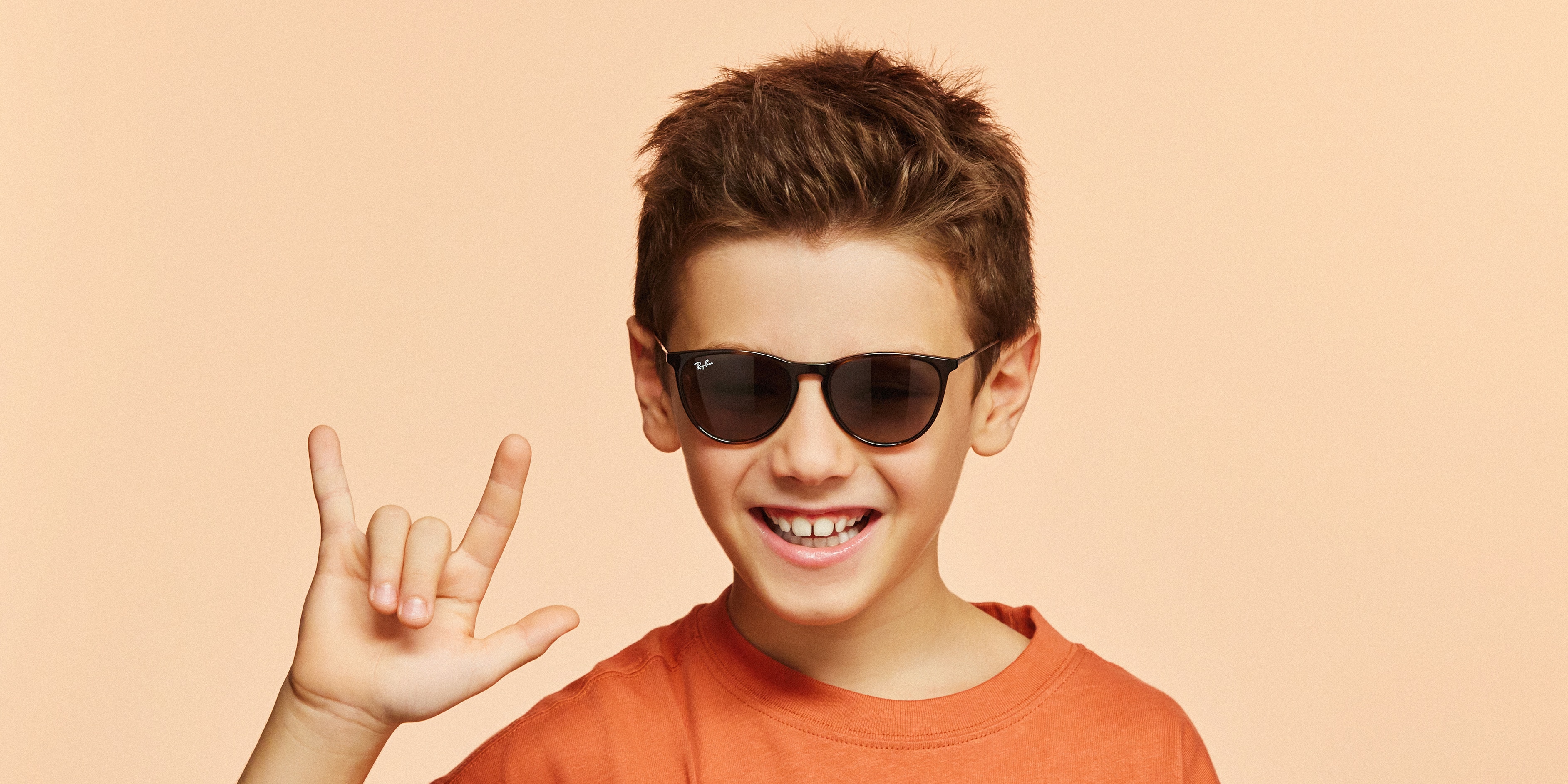 ERIKA KIDS Sunglasses in Havana and Grey - RB9060S | Ray-Ban® US
