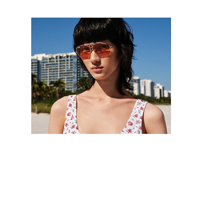 Ray - Ban Unisex Gold/Orange Rb3138m 001/7 Sunglasses Metal Pilot Normal - Image 4