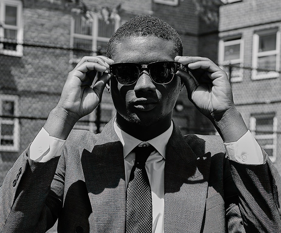 MEGA CLUBMASTER BLACKED OUT COLLECTION Sunglasses in Black On Gold