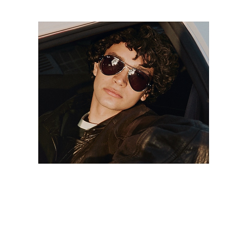 Ray-Ban Sunglasses  Aviator Max Summer Capsule - Gunmetal Frame Violet Lenses 58-16, RB3925