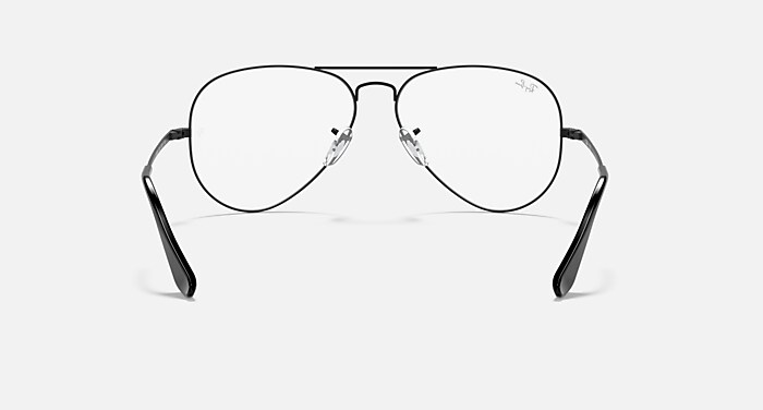 AVIATOR OPTICS メガネ ブラック と クリア (58-14) - RB6489