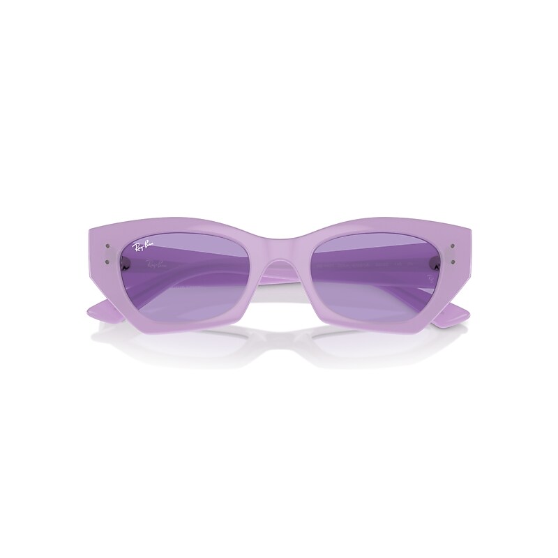 Ray-Ban Zena Bio-based Sunglasses Lilac Frame Violet Lenses 49-22