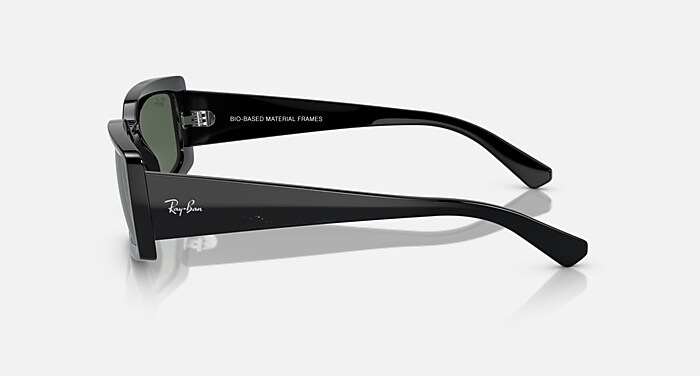 Ray-Ban KILIANE ORB4395F ブラック/ダークグレー KILIANE BIO-BASED Sunglasses in Black and Dark Green - RB4395F