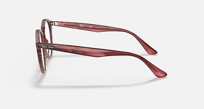cielbleu5点 RB2180V OPTICS Eyeglasses with Bordeaux Havana and Clear (49-21