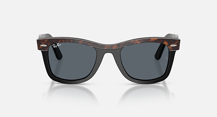 WAYFARER STREET NEAT Sunglasses in Havana On Black and Blue (50-22