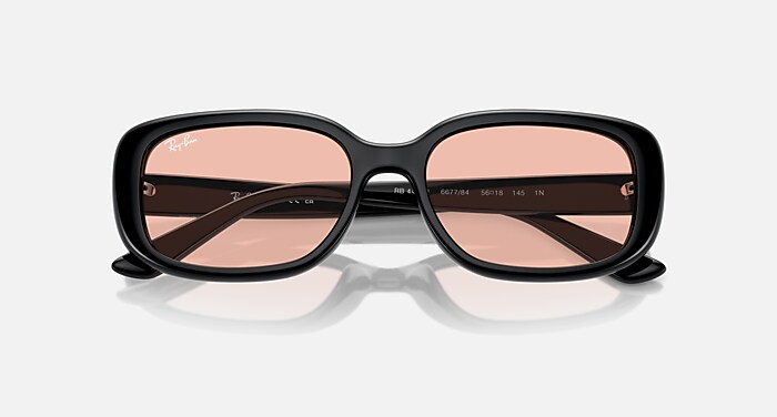 RB4421D BIO-BASED Sunglasses in Black and Dark Pink - RB4421D 