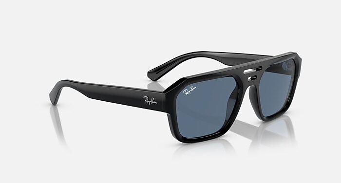 CORRIGAN BIO-BASED Sunglasses in Black and Dark Blue (54-20