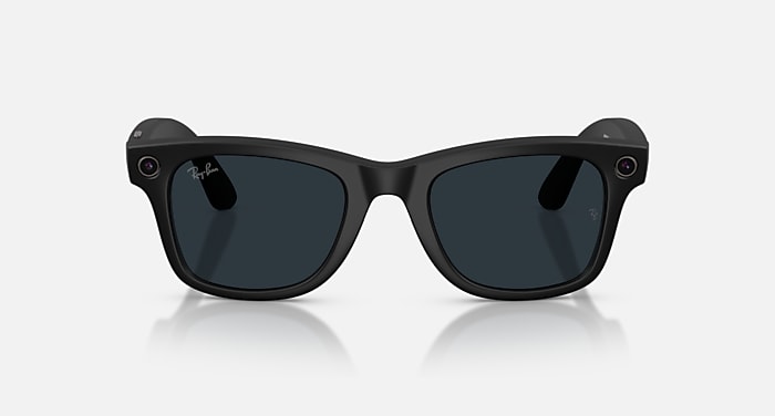 Ray-Ban Wayfarer RW4012 Matte Black with Polar Gradient Graphite Lenses Ray-Ban Unisex Polarized AI Glasses, Meta Wayfarer RW4012  main image 4