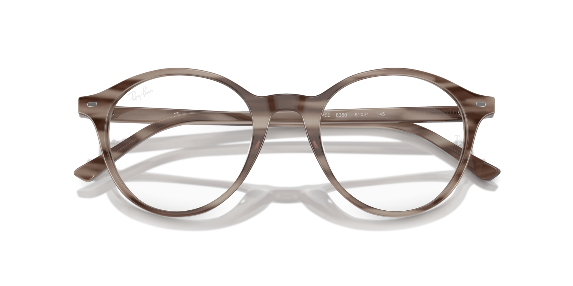 Ray-Ban Rb5430 Optics Eyeglasses Striped Grey Frame Clear Lenses Polarized 51-21 105$