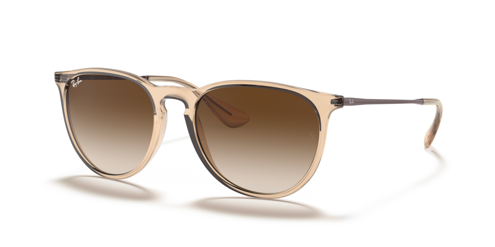 ERIKA COLOR MIX Sunglasses in Transparent Brown and Brown Gradient