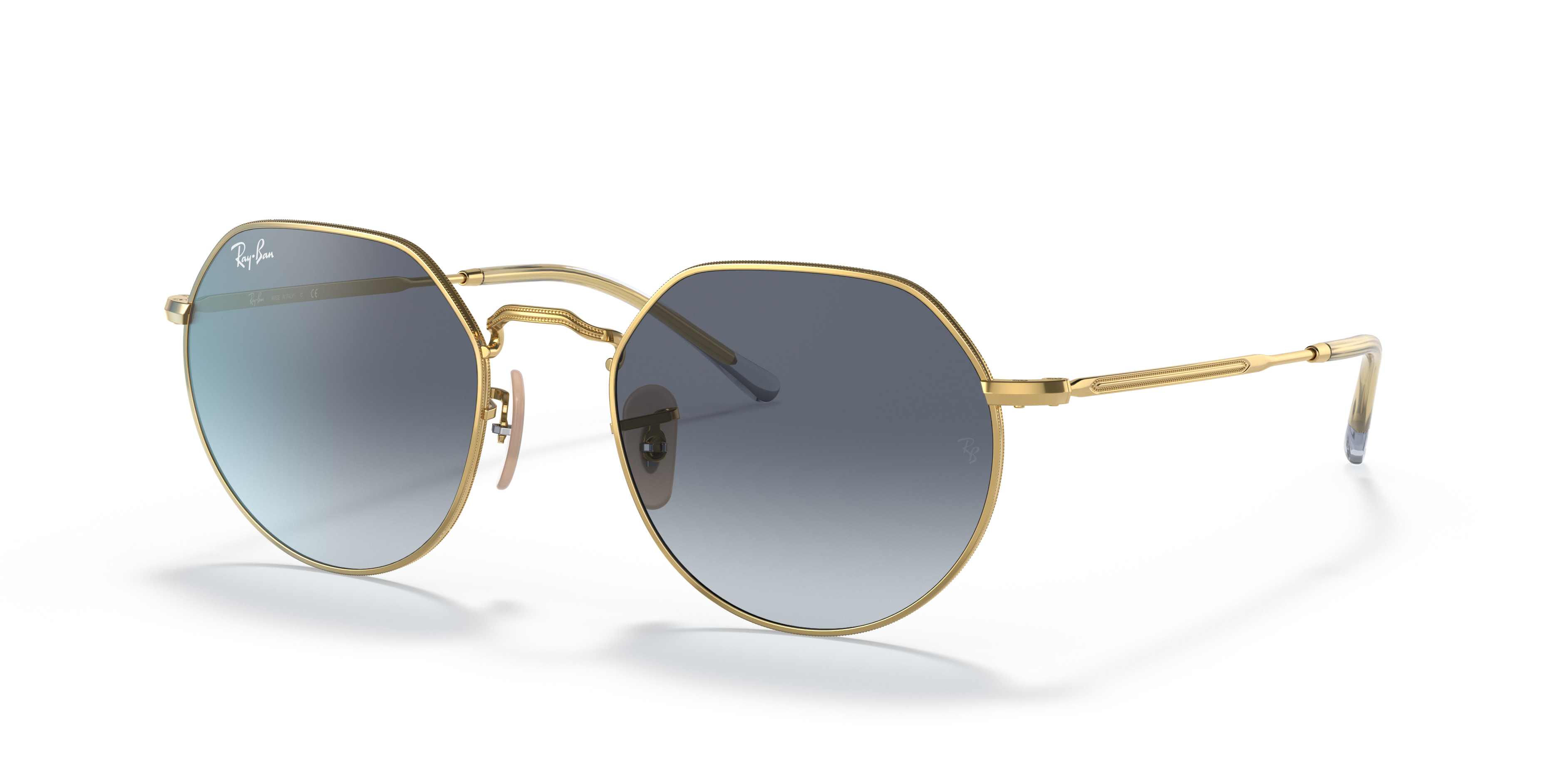 JACK Sunglasses in Arista Gold and Blue/Grey - RB3565 | Ray-Ban® US