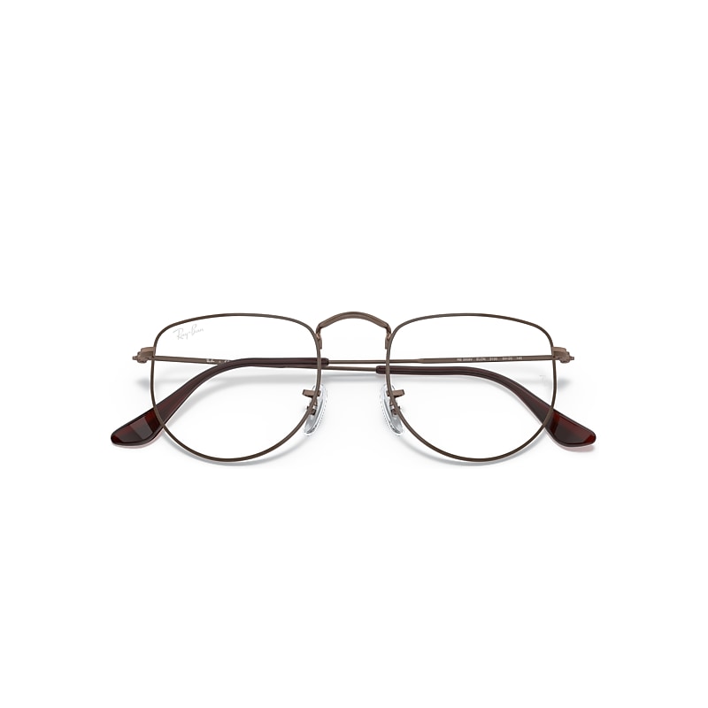 Ray-Ban Elon Optics Eyeglasses Antique Copper Frame Clear Lenses 50-20