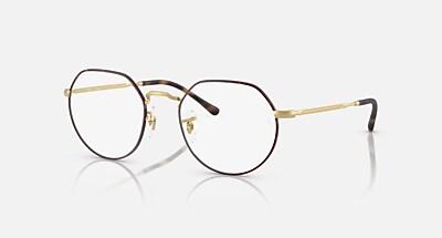 JACK OPTICS Eyeglasses with Havana On Gold Frame - RB6465 | Ray