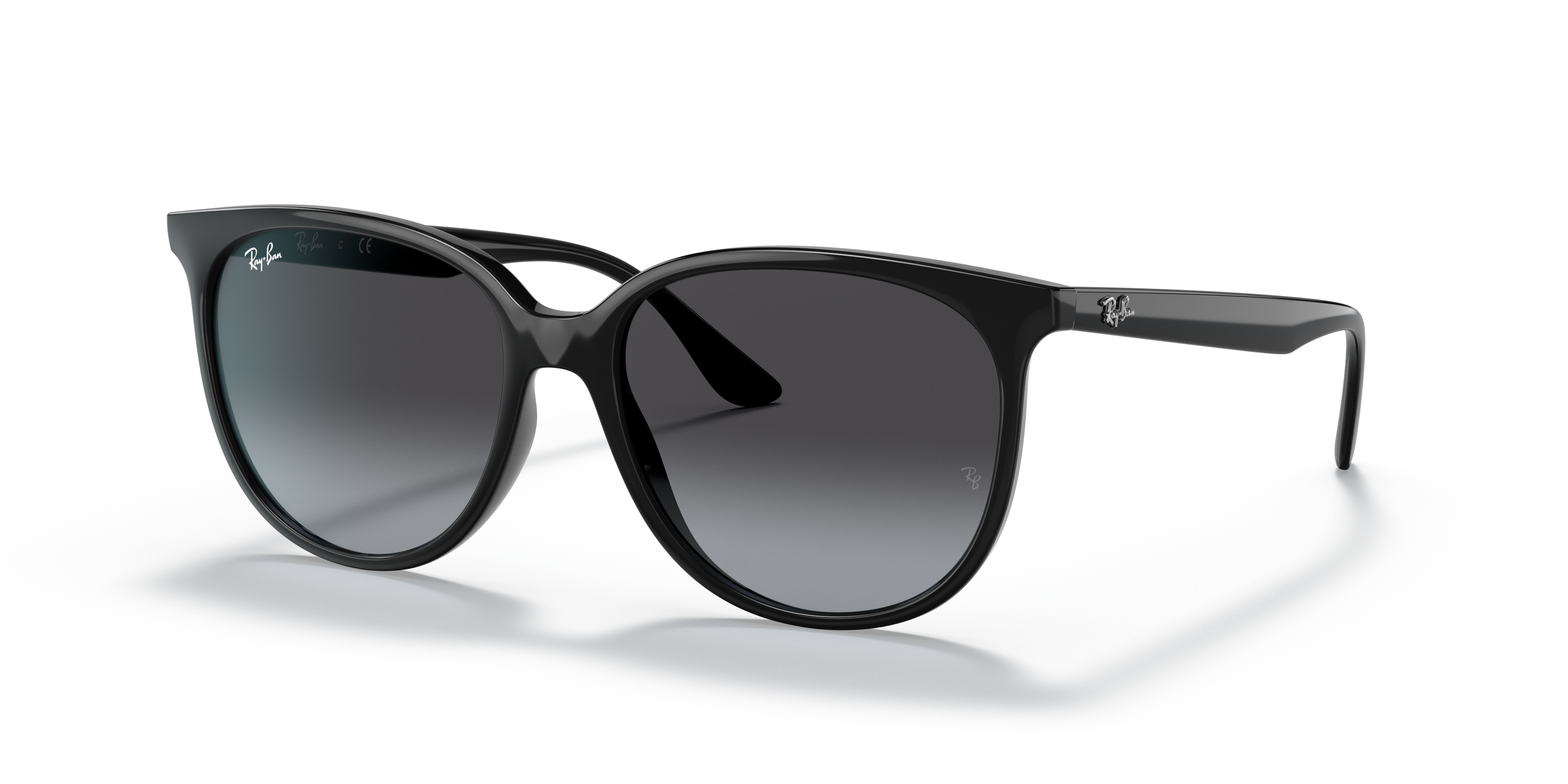 Ray-Ban グレーサングラス ケース付き RB4378 Sunglasses in Black and Grey Gradient - RB4378 | Ray-Ban® US
