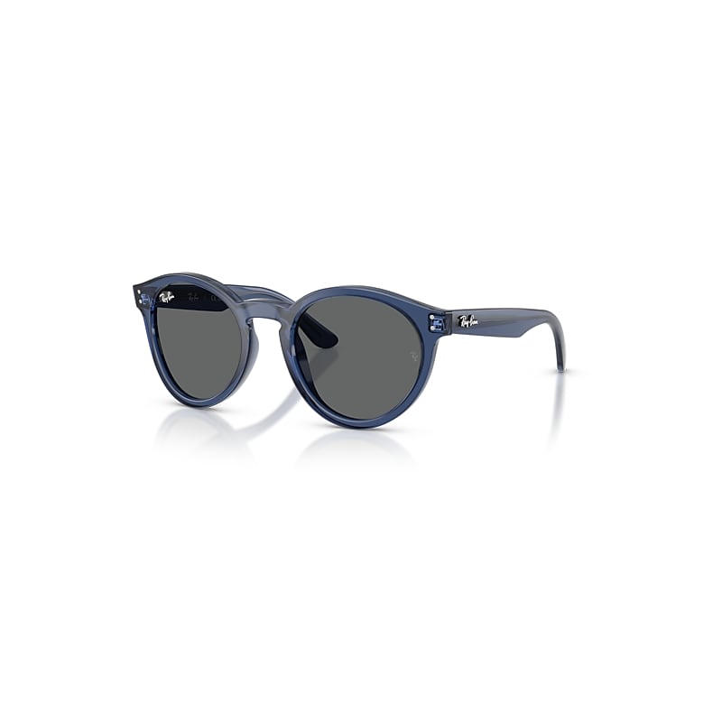 Ray-Ban RBR0505S, Transparent Navy Blue Sunglasses Dark Grey lenses, Mojo Glasses - Image 4